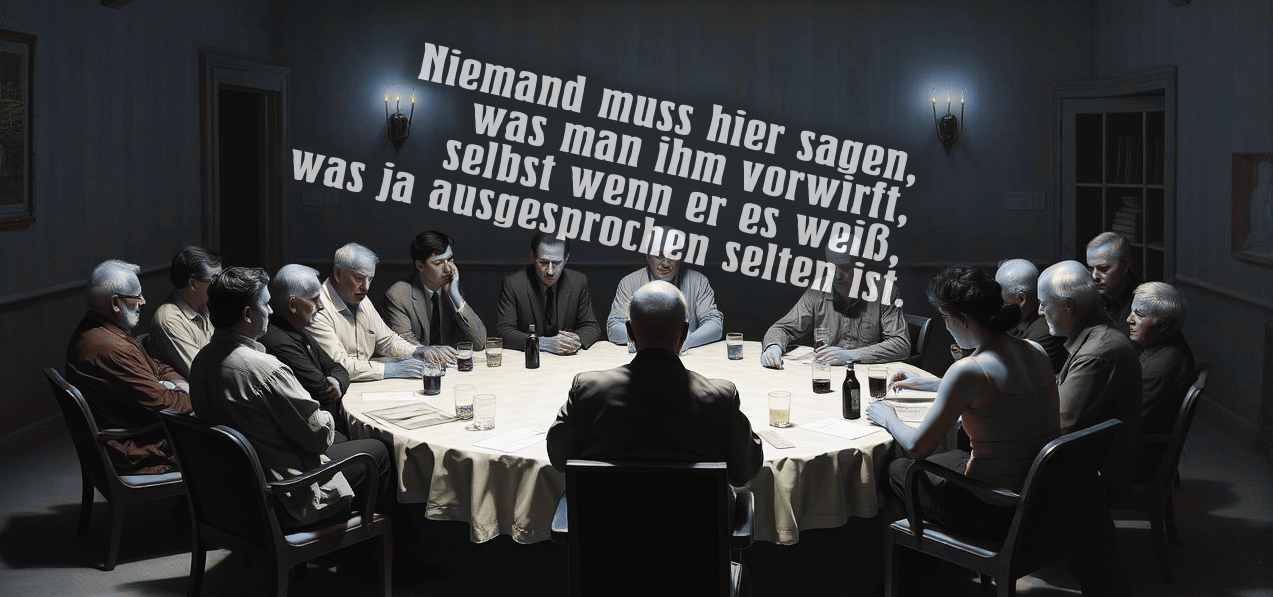 zeigt eine Sitzung der Selbsthilfegruppe