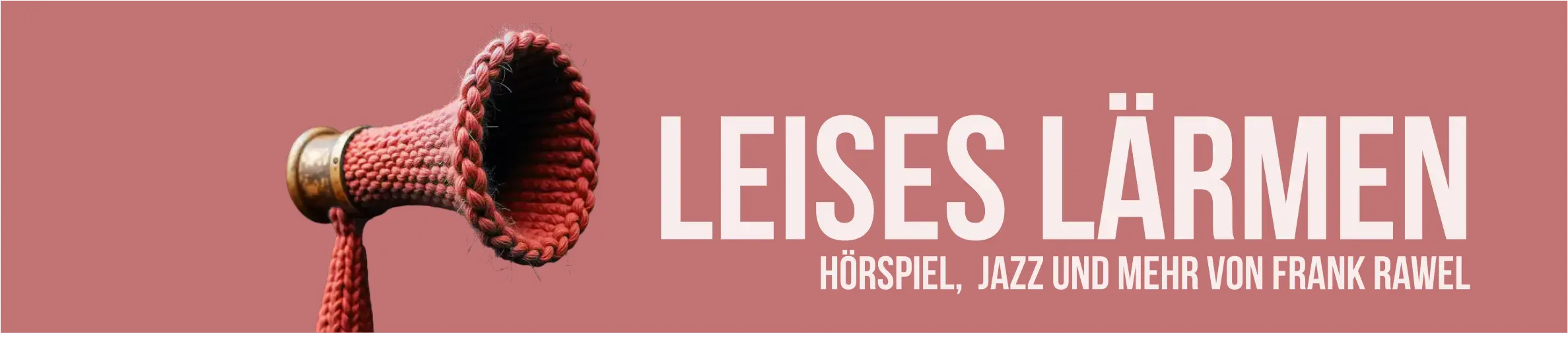 zeigt einen Schalltrichter aus Wolle