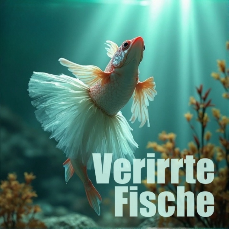 Cover: Verirrte Fische, zeigt einen Fisch im Meer in Ballettkleidung