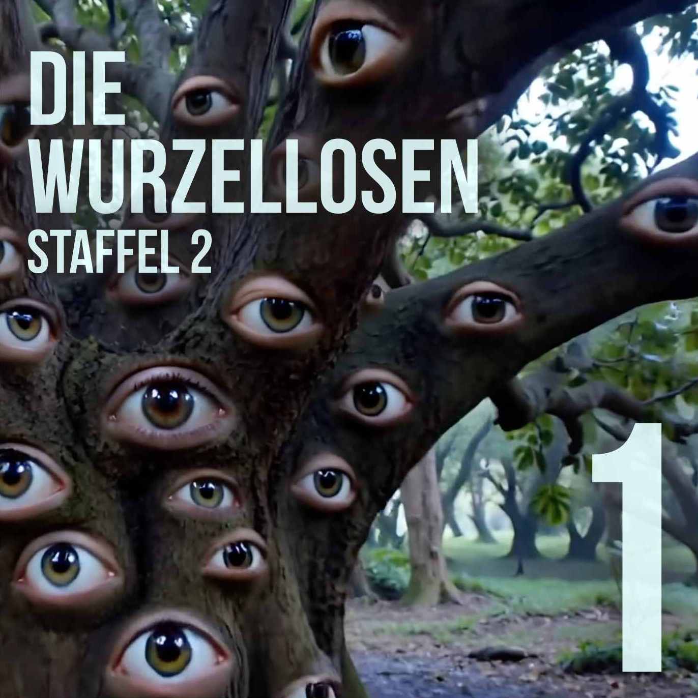 zeigt einen Baum mit Augen