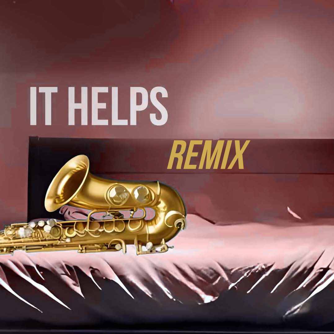 Cover it helps, zeigt Saxophon auf einem Bett nachts auf einer nebligen Straße